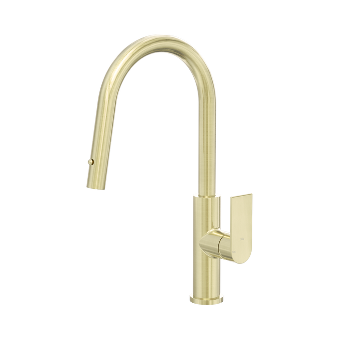 Nero Bianca Smart Sensor Pull Out Kitchen Mixer - Brushed Gold