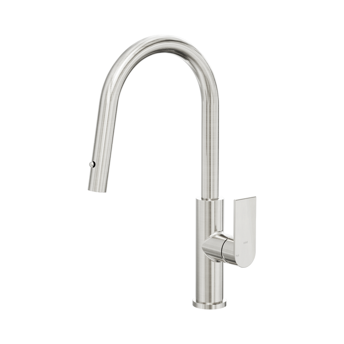 Nero Bianca Smart Sensor Pull Out Kitchen Mixer - Brushed Nickel