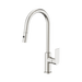 Nero Bianca Pull Out Sink Mixer With Vegie Spray Function - Brushed Nickel