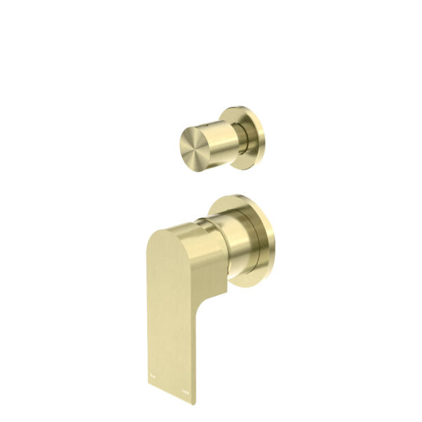 Nero Bianca Shower Mixer With Divertor Separate Back Plate