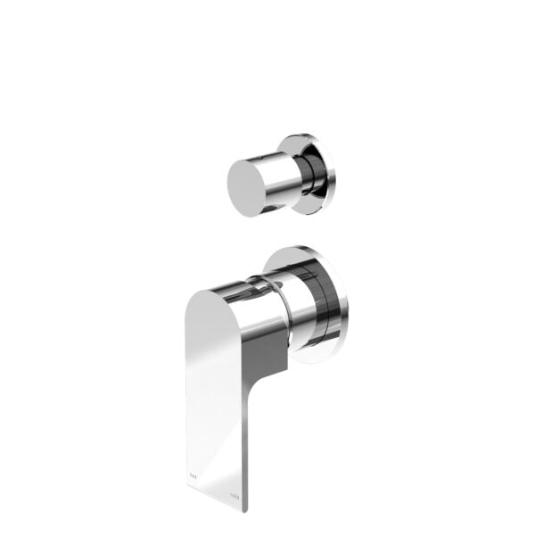 Nero Bianca Shower Mixer With Divertor Separate Back Plate