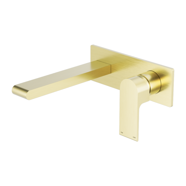 Nero Bianca Wall Basin/Bath Mixer 187mm