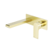 Nero Bianca Wall Basin/Bath Mixer 187mm - Brushed Gold