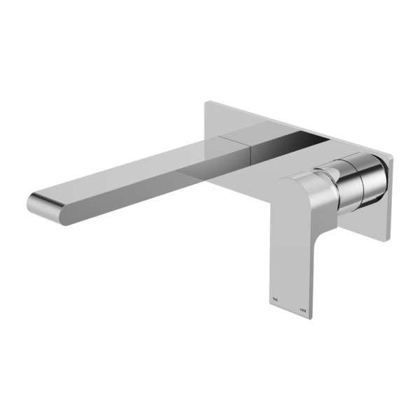 Nero Bianca Wall Basin/Bath Mixer 187mm