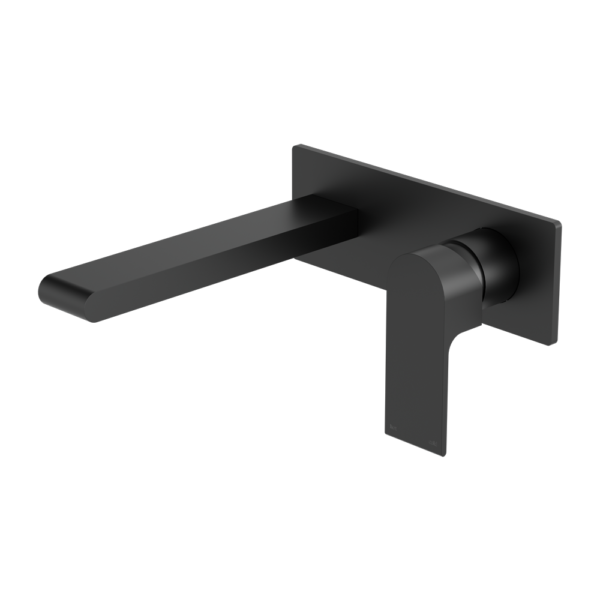 Nero Bianca Wall Basin/Bath Mixer 187mm