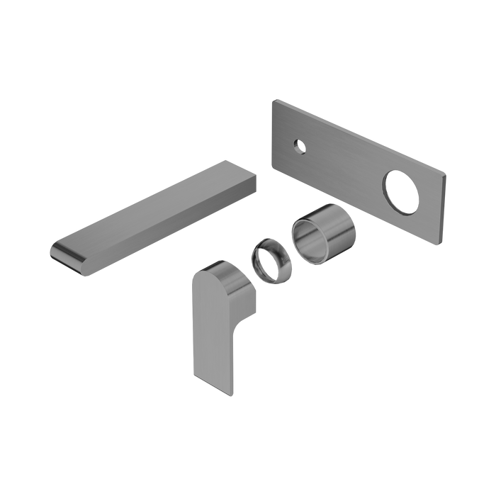 Nero Bianca Wall Basin/Bath Mixer 187mm Trim Kits Only - Gun Metal