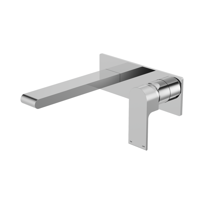 Nero Bianca Wall Basin/Bath Mixer 230mm - Chrome