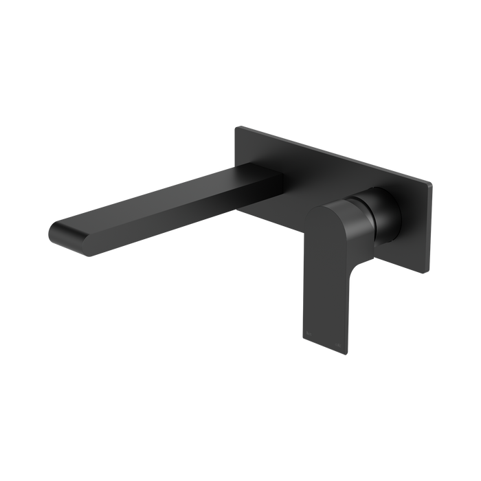 Nero Bianca Wall Basin/Bath Mixer 230mm - Matte Black