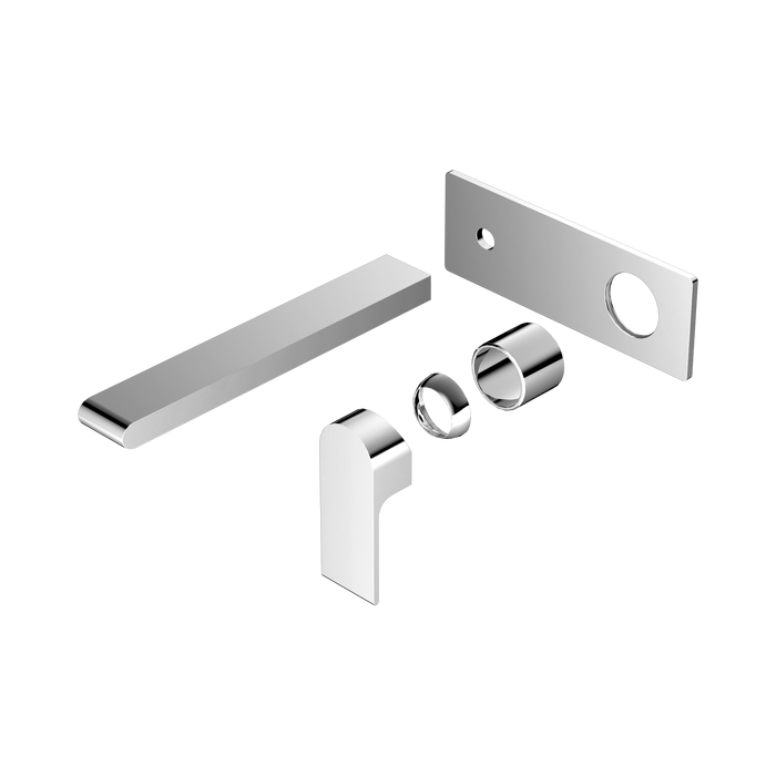 Nero Bianca Wall Basin/Bath Mixer 230mm Trim Kits Only - Chrome