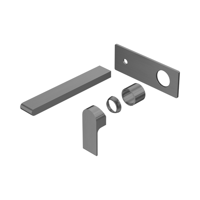 Nero Bianca Wall Basin/Bath Mixer 230mm Trim Kits Only - Gun Metal