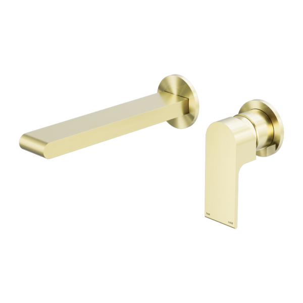 Nero Bianca Wall Basin/Bath Mixer Separate Back Plate 187mm