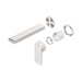Nero Bianca Wall Basin/Bath Mixer Separate Back Plate 187mm Trim Kits Only - Brushed Nickel