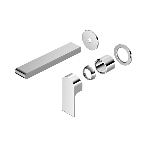Nero Bianca Wall Basin/Bath Mixer Separate Back Plate 187mm Trim Kits Only - Chrome