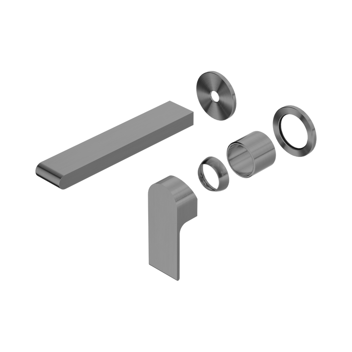 Nero Bianca Wall Basin/Bath Mixer Separate Back Plate 187mm Trim Kits Only - Gun Metal