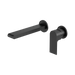 Nero Bianca Wall Basin/Bath Mixer Separate Back Plate 230mm - Matte Black