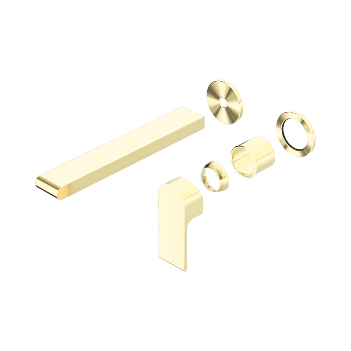 Nero Bianca Wall Basin/Bath Mixer Separate Back Plate 230mm Trim Kits Only - Brushed Gold