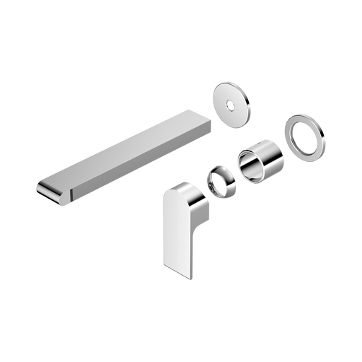 Nero Bianca Wall Basin/Bath Mixer Separate Back Plate 230mm Trim Kits Only - Chrome