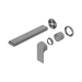 Nero Bianca Wall Basin/Bath Mixer Separate Back Plate 230mm Trim Kits Only - Gun Metal