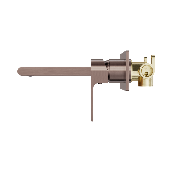 Nero NR321510aBZ Bianca Wall Basin Bath Mixer 187mm Brushed Bronze image 2 | SKU: NR321510ABZ