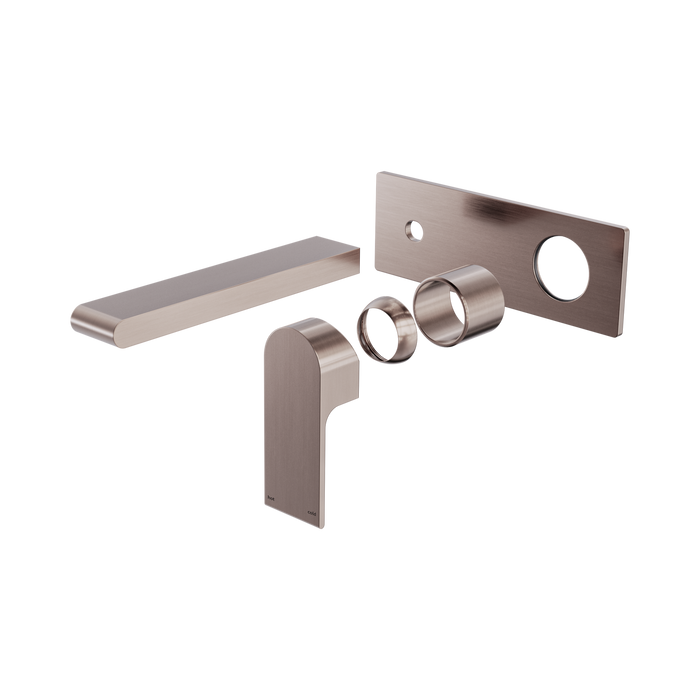 Nero Bianca Wall Basin/Bath Mixer 187mm Trim Kits Only - Brushed Bronze