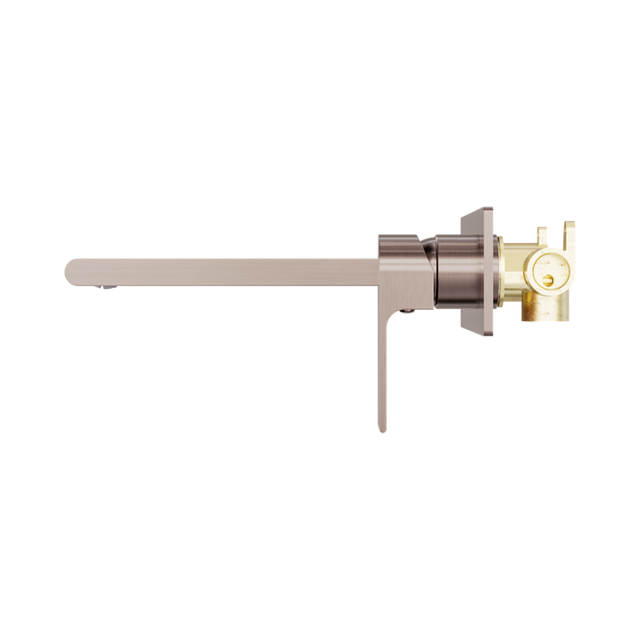 Nero NR321510bBZ Bianca Wall Basin Bath Mixer 230mm Brushed Bronze image 2 | SKU: NR321510BBZ
