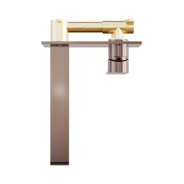 Nero NR321510bBZ Bianca Wall Basin Bath Mixer 230mm Brushed Bronze image 3 | SKU: NR321510BBZ