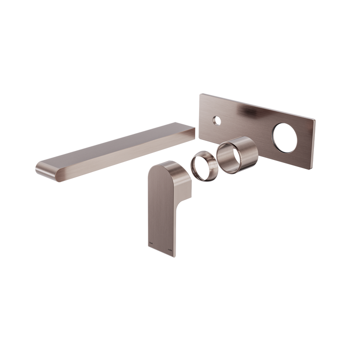 Nero Bianca Wall Basin/Bath Mixer 230mm Trim Kits Only - Brushed Bronze
