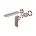 Nero Bianca Wall Basin/Bath Mixer Separate Back Plate 187mm Trim Kits Only - Brushed Bronze