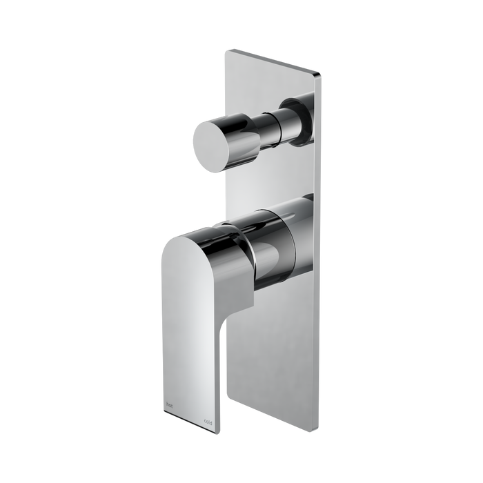 Nero Bianca Shower Mixer With Diverter - Chrome