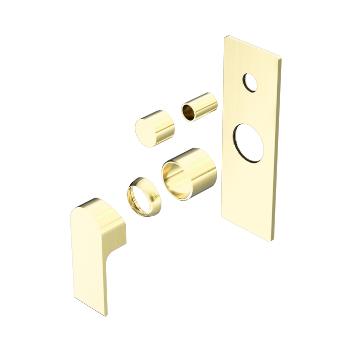 Nero Bianca Shower Mixer With Diverter Trim Kits Only - Brushed Gold