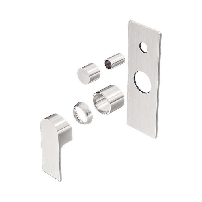 Nero Bianca Shower Mixer With Diverter Trim Kits Only - Brushed Nickel