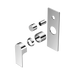 Nero Bianca Shower Mixer With Diverter Trim Kits Only - Chrome