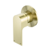 Nero Bianca Shower Mixer 80mm Plate - Brushed Gold