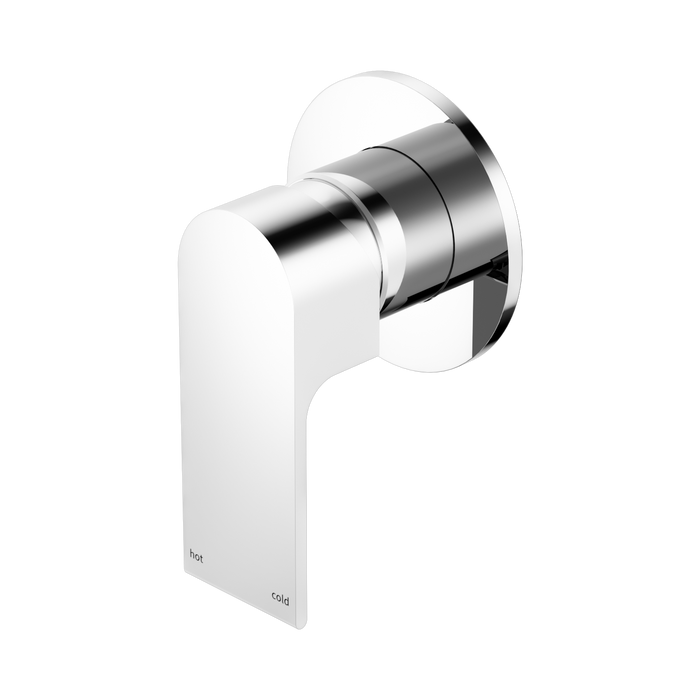 Nero Bianca Shower Mixer 80mm Plate - Chrome