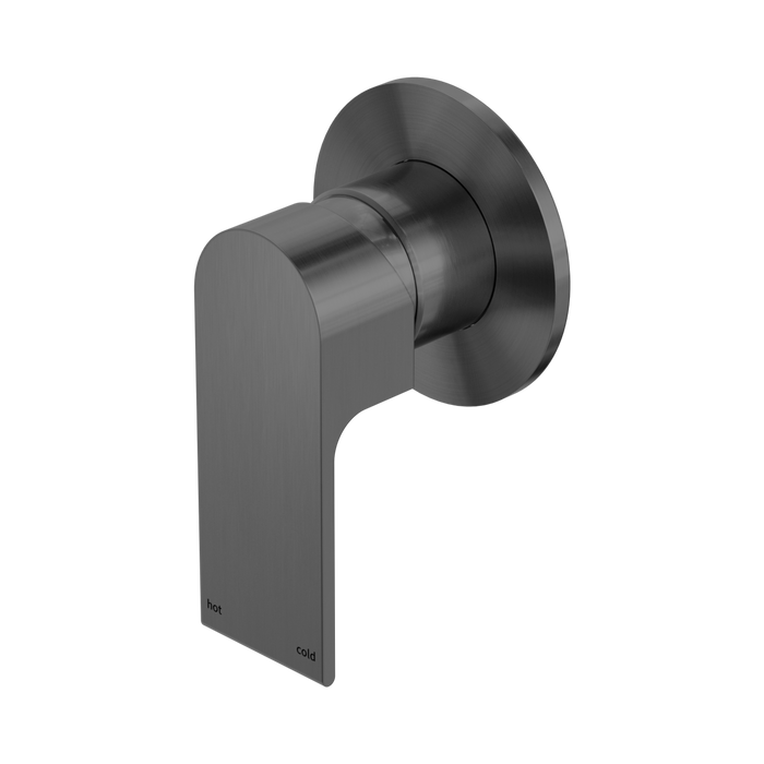 Nero Bianca Shower Mixer 80mm Plate - Gun Metal