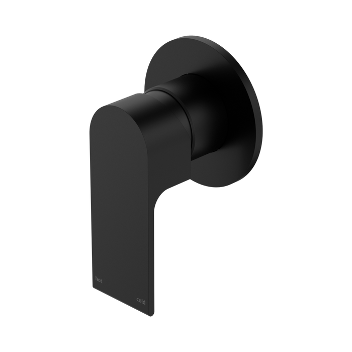 Nero Bianca Shower Mixer 80mm Plate - Matte Black
