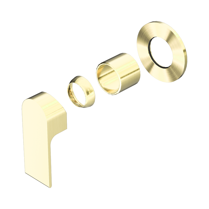 Nero Bianca Shower Mixer 80mm Plate Trim Kits Only - Brushed Gold