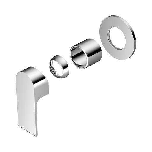 Nero Bianca Shower Mixer 80mm Plate Trim Kits Only - Chrome