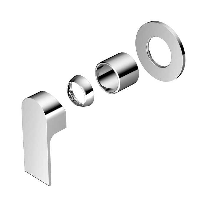 Nero Bianca Shower Mixer 80mm Plate Trim Kits Only - Chrome