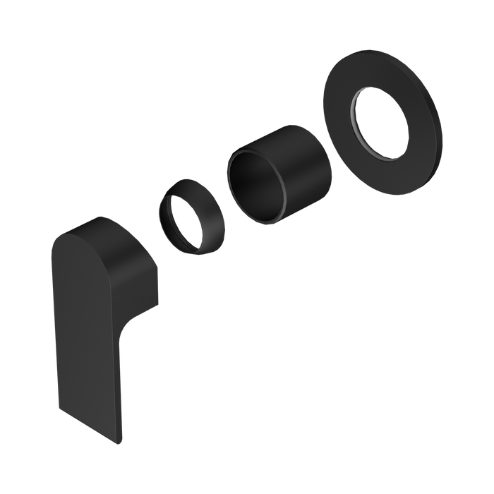 Nero Bianca Shower Mixer 80mm Plate Trim Kits Only - Matte Black