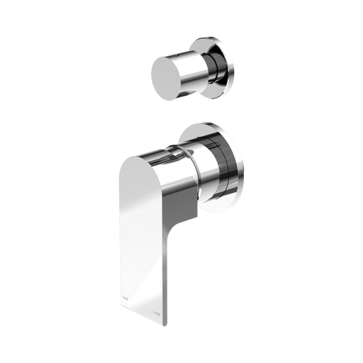 Nero Bianca Shower Mixer With Diverter Separate Back Plate - Chrome