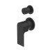 Nero Bianca Shower Mixer With Diverter Separate Back Plate - Matte Black