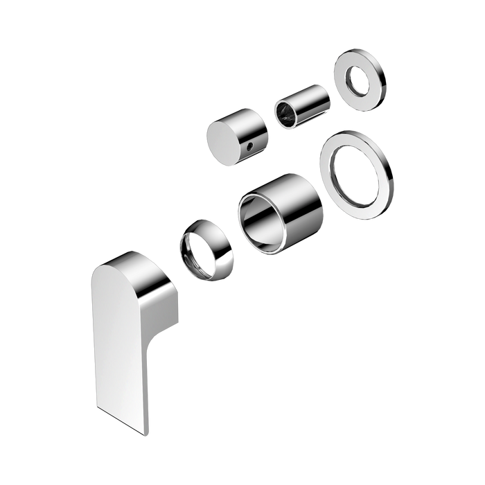 Nero Bianca Shower Mixer With Diverter Separate Back Plate Trim Kits Only - Chrome