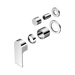 Nero Bianca Shower Mixer With Diverter Separate Back Plate Trim Kits Only - Chrome