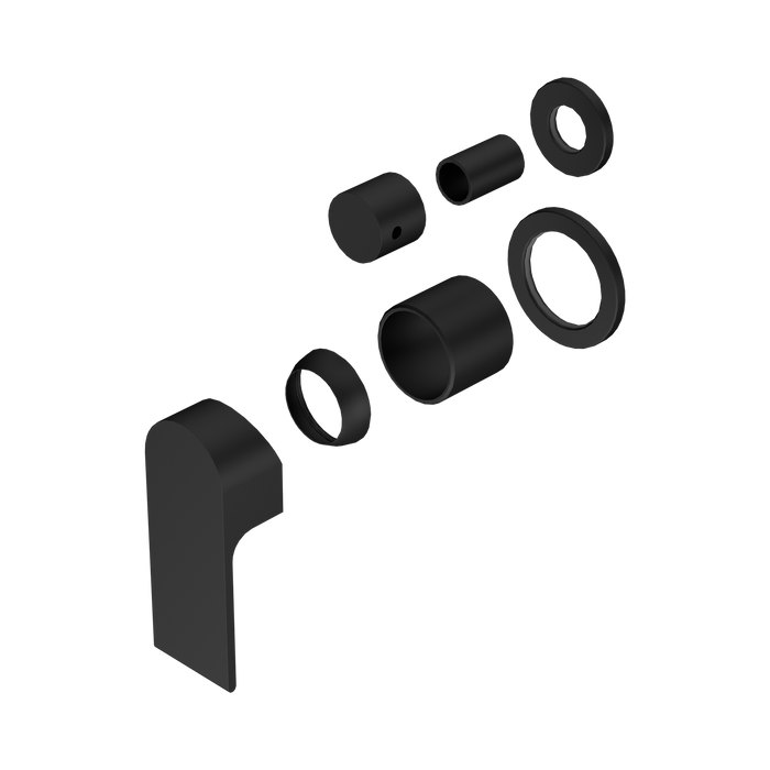 Nero Bianca Shower Mixer With Diverter Separate Back Plate Trim Kits Only - Matte Black