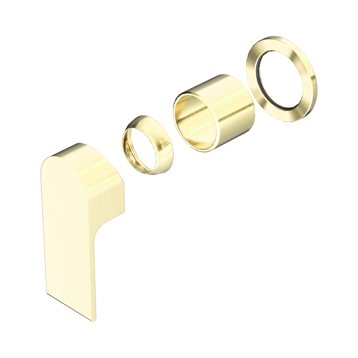 Nero Bianca Shower Mixer 60mm Plate Trim Kits Only - Brushed Gold