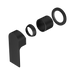 Nero Bianca Shower Mixer 60mm Plate Trim Kits Only - Matte Black