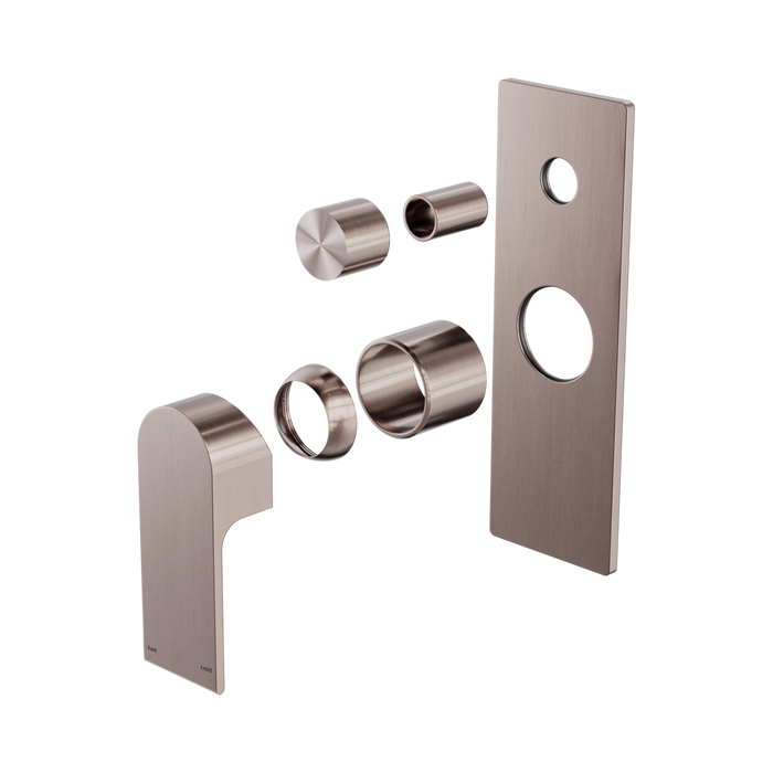 Nero Bianca Shower Mixer With Diverter Trim Kits Only - Brushed Bronze
