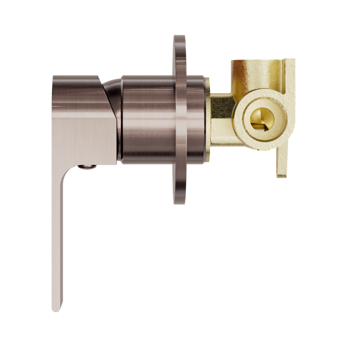 Nero NR321511dBZ Bianca Shower Mixer 80mm Plate Brushed Bronze image 3 | SKU: NR321511DBZ