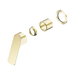 Nero Bianca Care Shower Mixer 60mm Plate Trim Kits Only - Brushed Gold